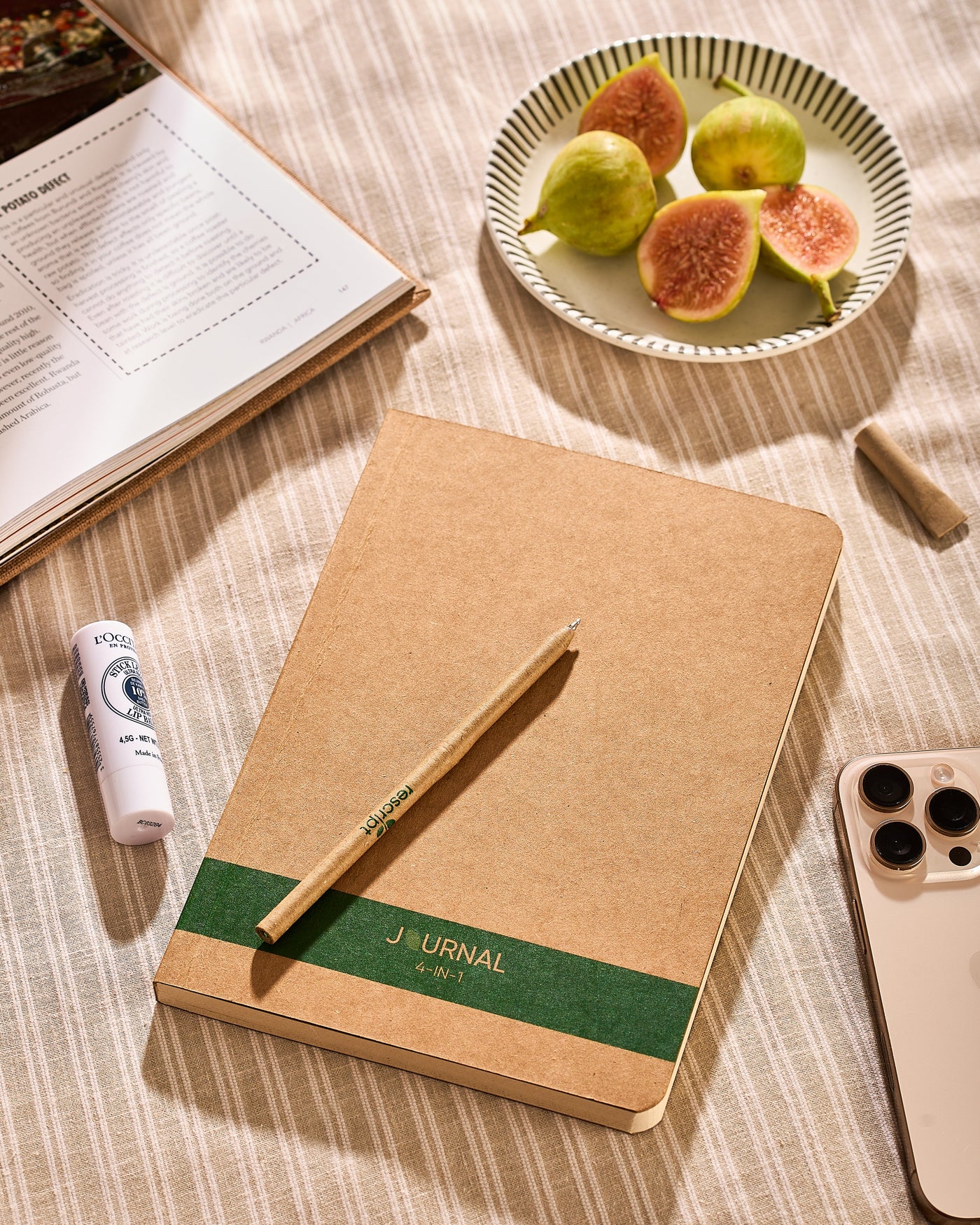 Rescript four-in-one recycled journal